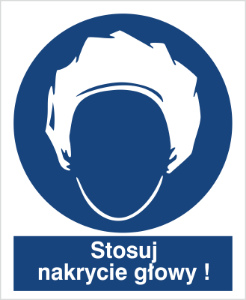 Obrazek dla kategorii Znak Nakazu Stosuj nakrycie głowy (419)