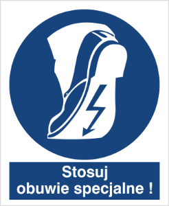 Obrazek dla kategorii Znak Nakazu Stosuj obuwie specjalne (421)