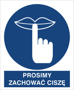 Obrazek dla kategorii Znak Nakazu Prosimy zachować ciszę (435)