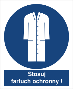 Obrazek dla kategorii Znak Nakazu stosuj fartuch ochronny (436)