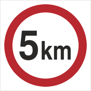 Obrazek dla kategorii Znak Ograniczenie prędkości do 5 km (702-02)