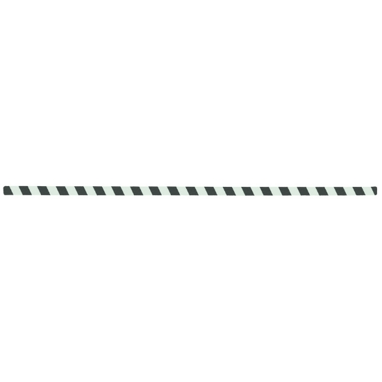 Taśma fotoluminescencyjna w czarne pasy, ostrzegawcza  - arkusz 25x1000mm, paczka 10 szt.