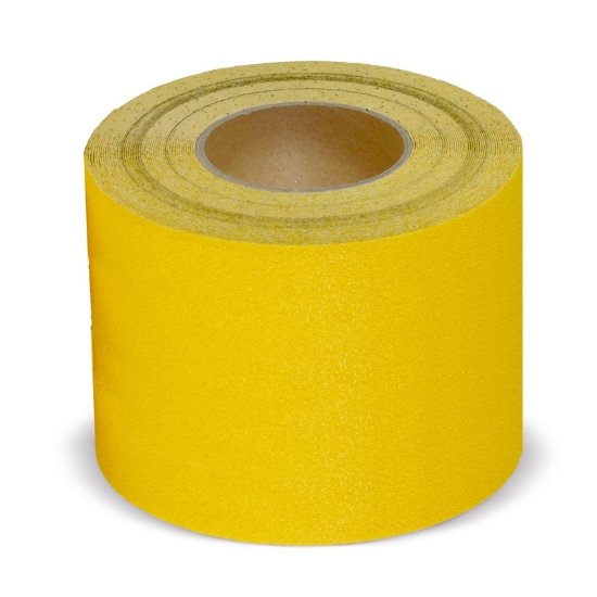  Antypoślizgowa taśma plastyczna żółta - rolka 150mm x 18.3m
