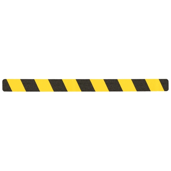 Taśma antypoślizgowa łatwozmywalna żółto-czarna Easy Clean R10 - arkusz 50x650mm, paczka 10 szt.