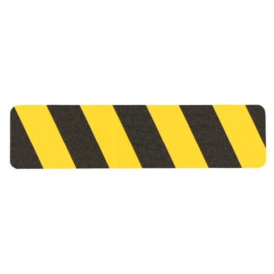 Taśma antypoślizgowa łatwozmywalna żółto-czarna Easy Clean R10 - arkusz 150x610mm, paczka 10 szt.