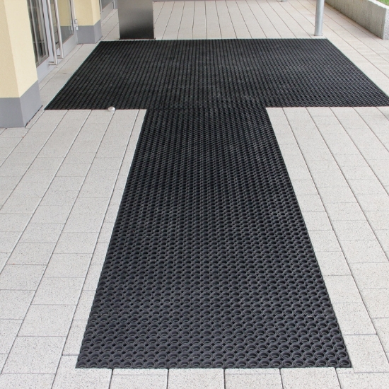  Mata ażurowa CZARNA 80x120cm (grubość 23mm)