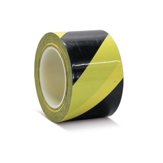  Taś. do znak. podł. do dużego natężenia ruchu PVC OPP ŻÓŁTO / CZARNA 75mm x 33m
