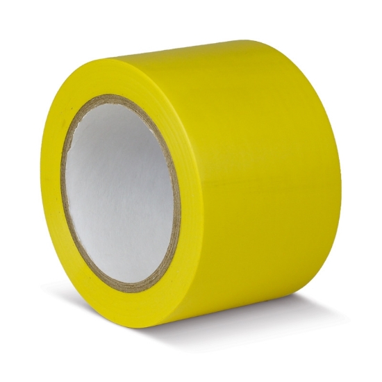  Taś. do znak. podł. PVC ŻÓŁTA 75mm x 33m