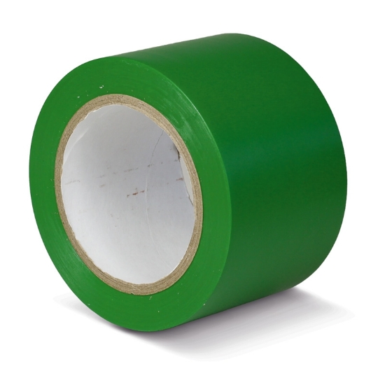  Taś. do znak. podł. PVC ZIELONA 75mm x 33m