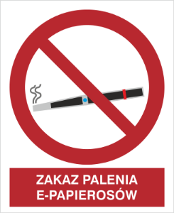 Obrazek dla kategorii Zakaz Palenia E-Papierosów (209-20)