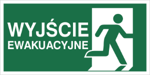 Obrazek dla kategorii Znak Wyjście ewakuacyjne w prawo (E02-WE)