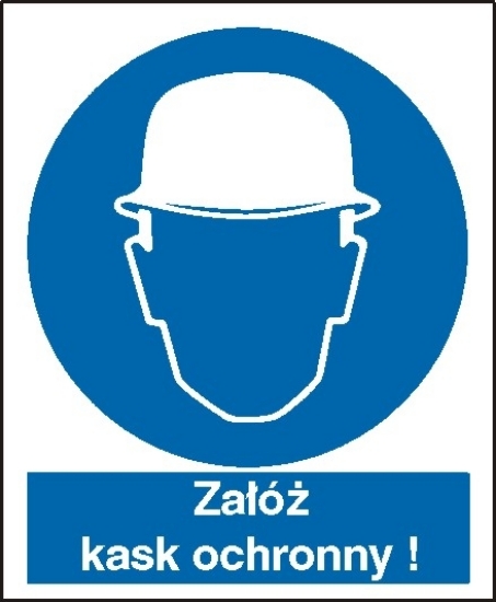  Nakaz stosowania ochrony głowy