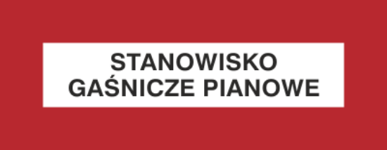Stanowisko gaśnicze pianowe