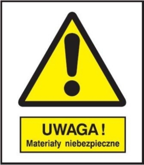 Ostrzeżenie przed materiałami niebezpiecznymi