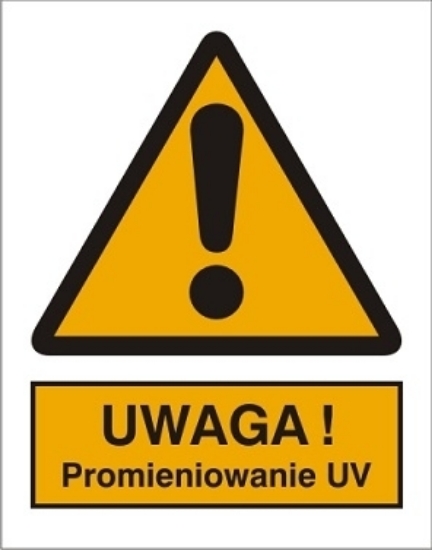 Uwaga! Promieniowanie UV (301-17)