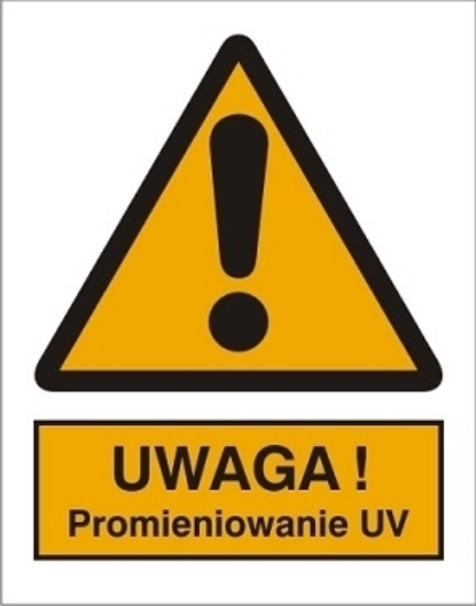 Uwaga! Promieniowanie UV (301-17)