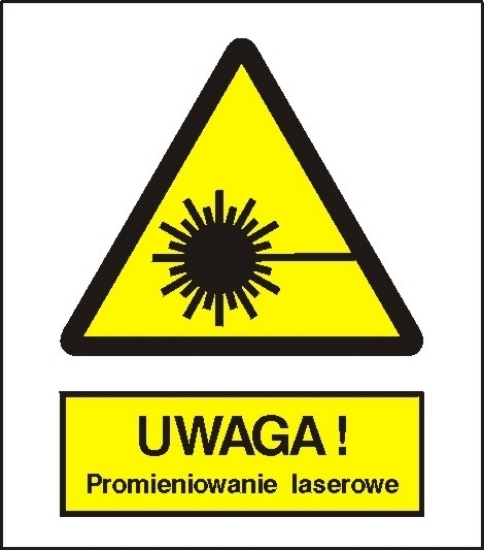 Ostrzeżenie przed promieniami laserowymi