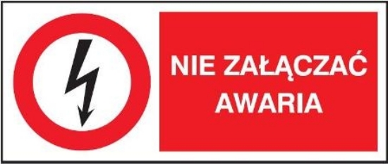 Nie załączać. Awaria