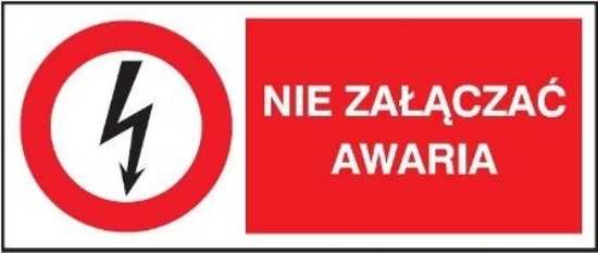 Nie załączać. Awaria