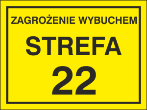 Obrazek dla kategorii Znak Zagrożenie wybuchem strefa 22 (828-19)