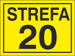 Obrazek dla kategorii Znak Strefa 20 (828-13)