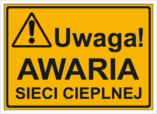 Uwaga! Awaria sieci cieplnej
