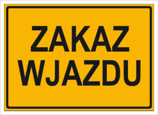 Zakaz wjazdu