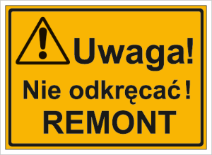 Obrazek dla kategorii Uwaga! Nie odkręcać remont (319-30)