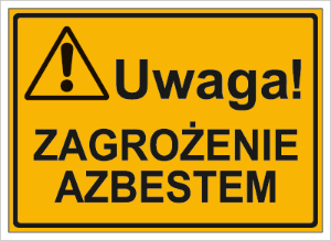 Obrazek dla kategorii Uwaga! Zagrożenie azbestem (319-74)
