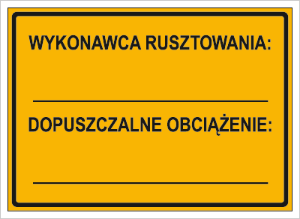 Obrazek dla kategorii Wykonawca rusztowania: … Dopuszczalne obciązenie: … (319-79)