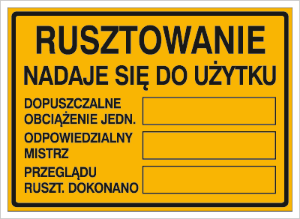 Obrazek dla kategorii Rusztowanie nadaje się do użytku (319-83)