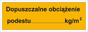 Obrazek dla kategorii Dopuszczalne obciążenie podestu: …kg/m2 (853-03)