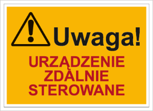 Obrazek dla kategorii Uwaga! Urządzenie zdalnie sterowane (854-01)