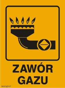 Obrazek dla kategorii Znak Zawór gazu (870-29)
