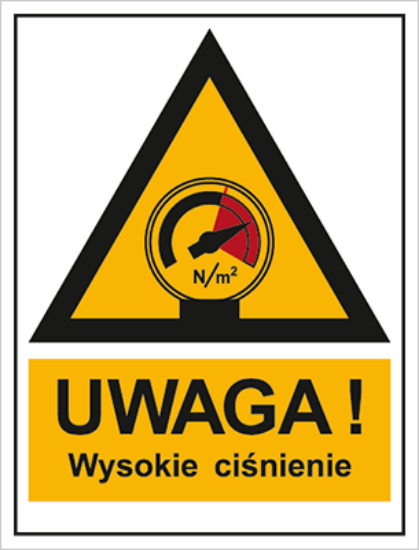 Ostrzeżenie przed wysokim ciśnieniem