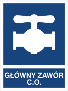Obrazek dla kategorii Znak Główny zawór C.O. (867-01)