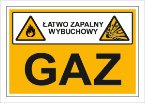 Obrazek dla kategorii Znak Gaz (łatwo zapalny, wybuchowy) (870-02)