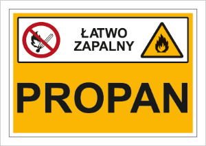 Obrazek dla kategorii Znak Propan (łatwo zapalny) (870-03)