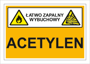 Obrazek dla kategorii Znak Acetylen (łatwo zapalny, wybuchowy) (870-05)