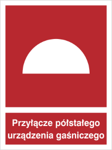 Obrazek dla kategorii Znak Przyłącze półstałego urządzenia gaśniczego (229)