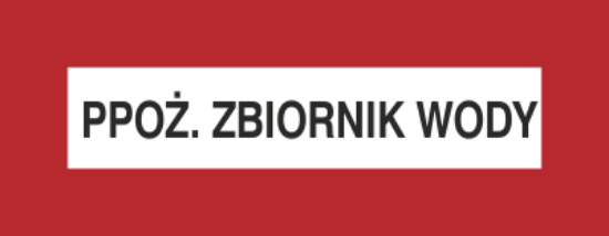 Ppoż. zbiornik wody