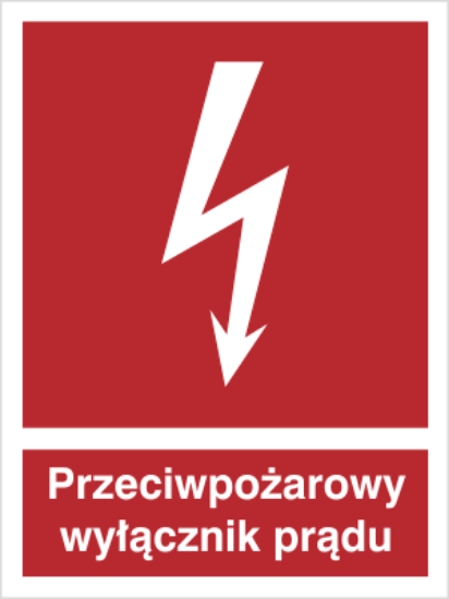 Przeciwpożarowy wyłącznik prądu