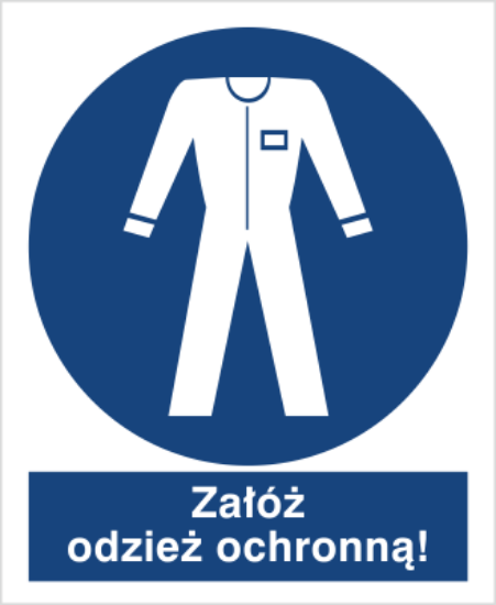 Nakaz stosowania odzież ochronnej
