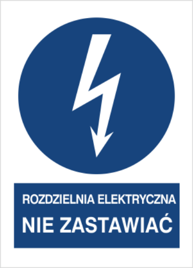 Rozdzielnia elektryczna. Nie zastawiać
