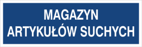 Magazyn artykułów suchych