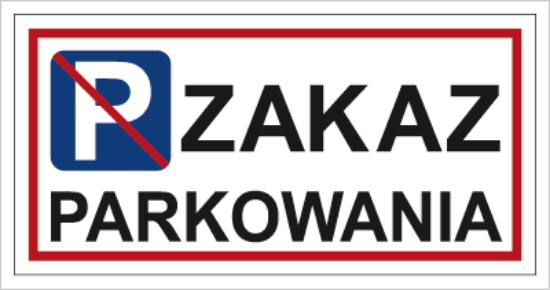Zakaz parkowania