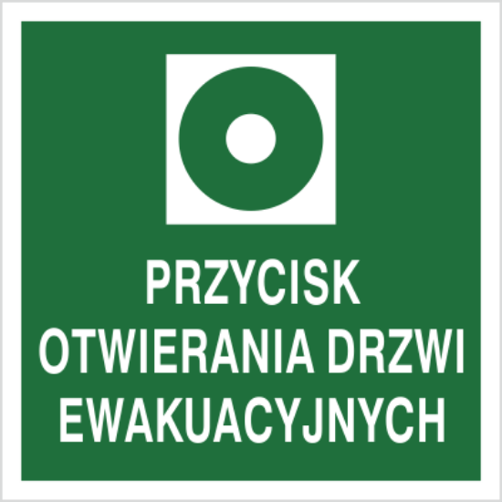 Przycisk otwierania drzwi ewakuacyjnych