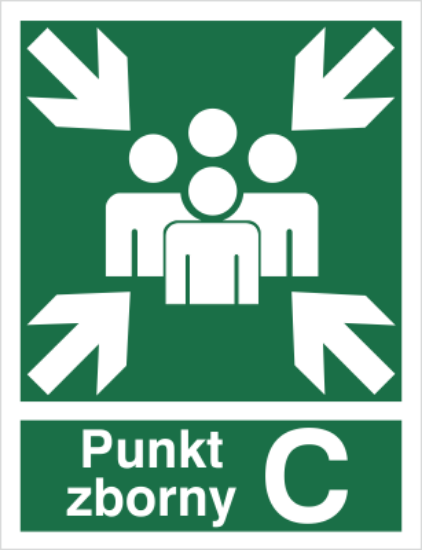Miejsce zbiórki do ewakuacji - punkt zborny C