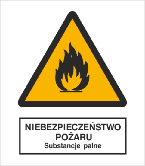 Niebezpieczeństwo pożaru - Substancje palne
