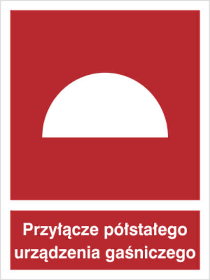 Przyłącze półstałego urządzenia gaśniczego